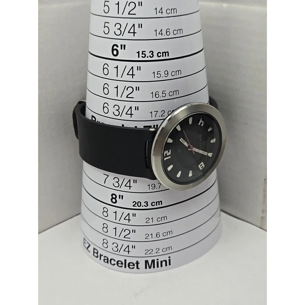 Fastrack 9789PDA Womens Black Pink Quartz Silicone Watch 30m WR New Battery